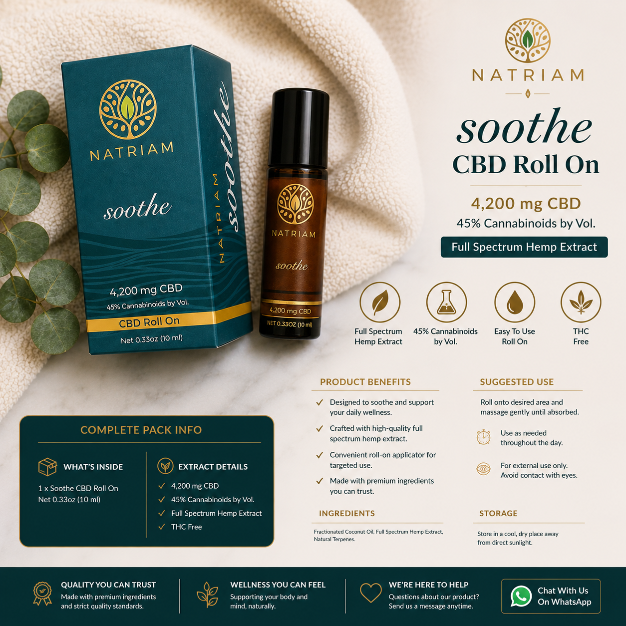 NATRIAM SOOTHE | Premium CBD Recovery Roll-On